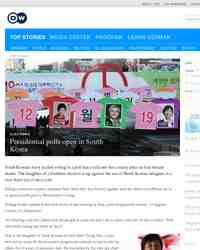 Presidential polls open in South Korea: Deutsche Welle