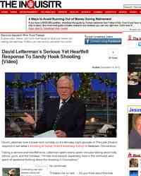 David Letterman’s Serious Yet Heartfelt Response To Sandy: The Inquisitr